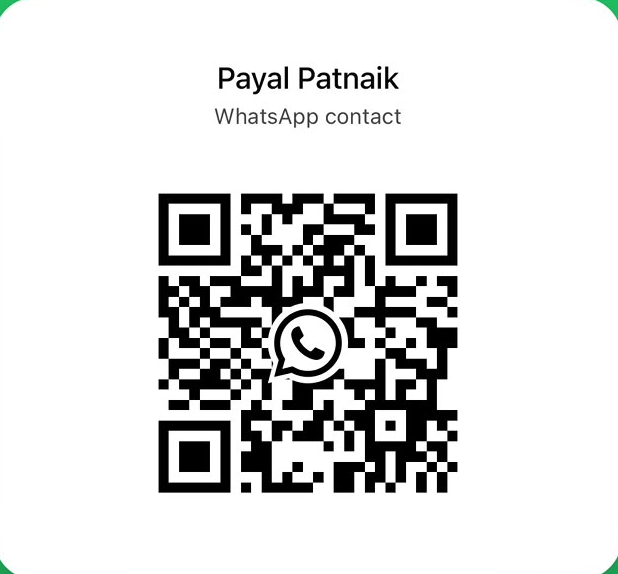 WhatsApp QR code to join Author Payal Patnaik's community